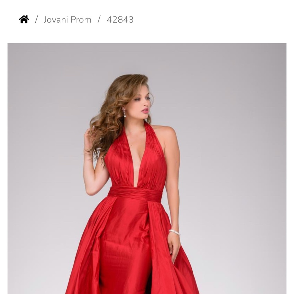 Jovani Halter Dress - NWT no alterations - Picture 5 of 8